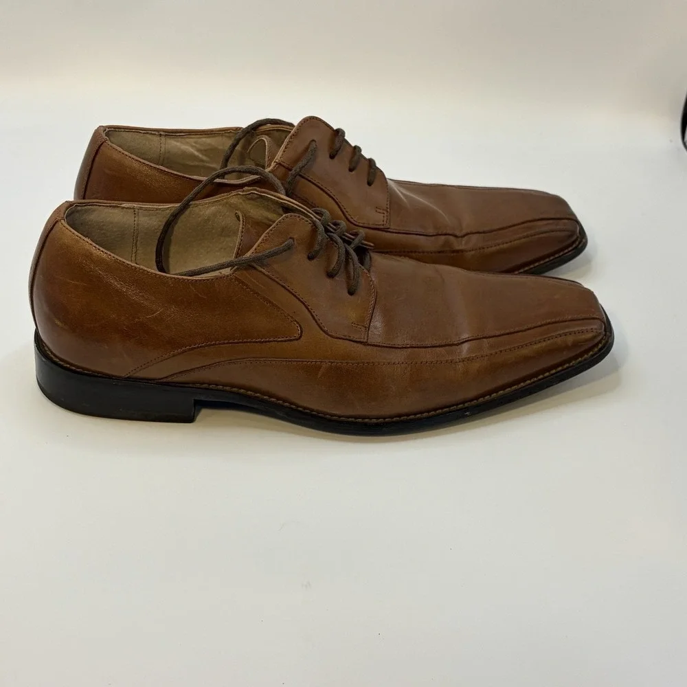 Mens Sz 11M Brown Leather Dress Shoes/Stacy Adams/oxford/Prom/wedding